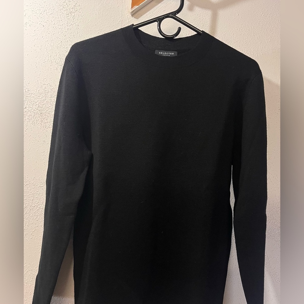 SELECTED Homme 100% Merino Wool Mens Crew Sweater Size Small
